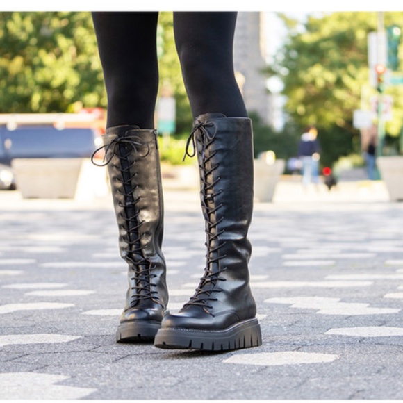 JSlide Tully black leather boot - Picture 1 of 5